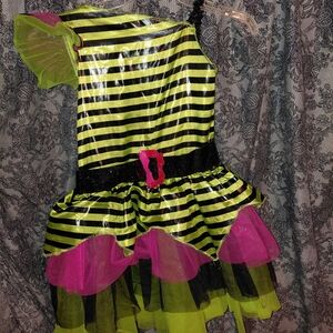 Disguise Green and Pink Striped Halloween Costume